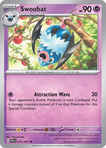 Swoobat (Paldean Fates) - Normal